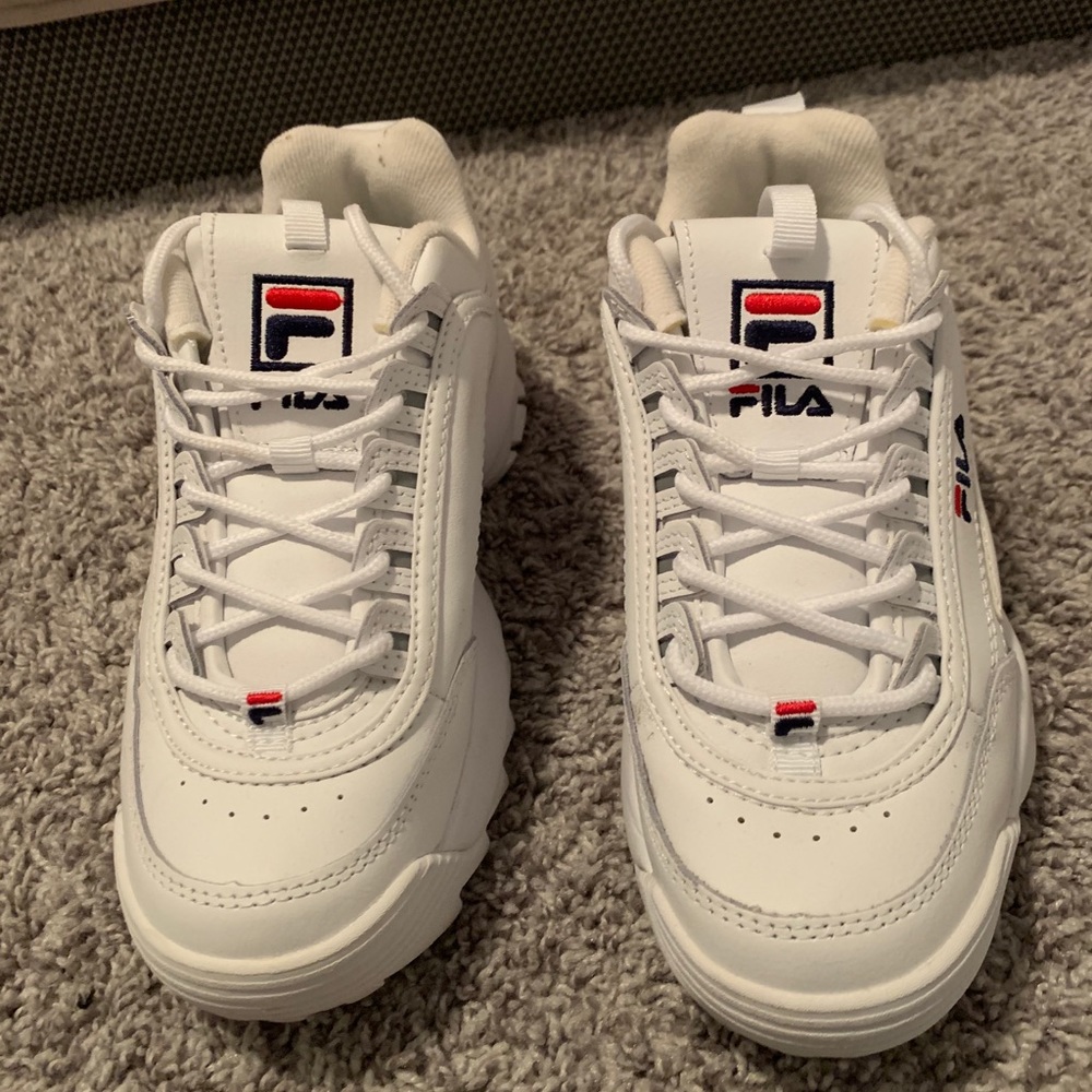 White Fila Disruptor 2 Premium Women’s